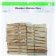 20-piece Wooden Clothes Pins